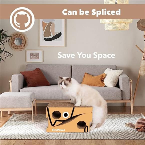 Cat Scratcher Cardboard Board CatRecycle Corrugated ScratchingPad Cat Scratching - Picture 7 of 7
